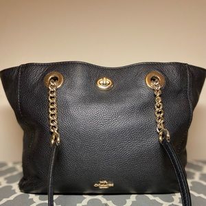 Coach turn lock chain tote serial number: H1857-57107
